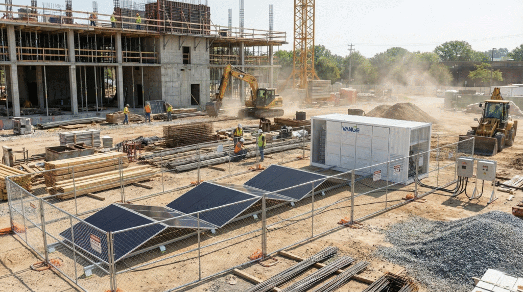 Off-grid power for Construction Sites